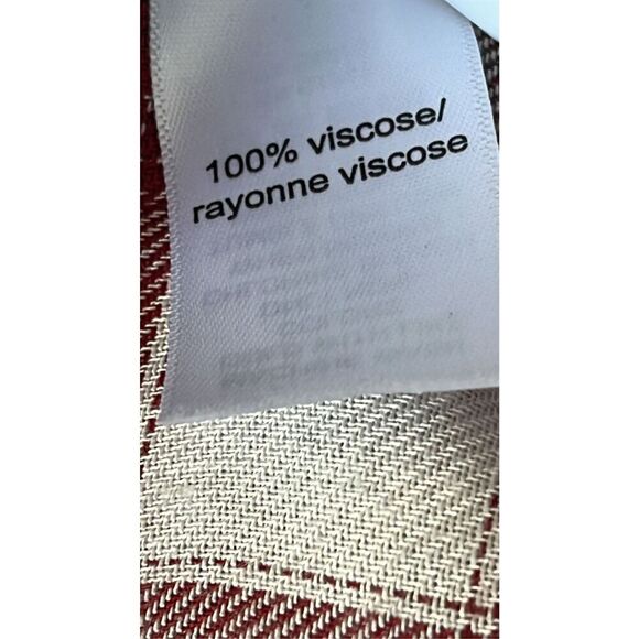 Maurices women’s XL Red & White Plaid Collared Button Up Shirt - Picture 5 of 9